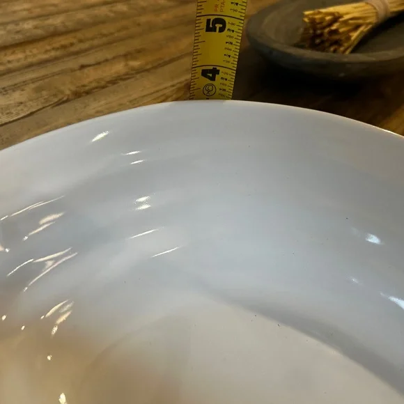 Crate & Barrel White Ceramic Fish Shaped Serving Dish BOWL 15 X 4 X 10 INCHES - Picture 6 of 8